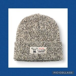 NWT Filson Lined Ragg Wool Beanie, Charcoal Heather